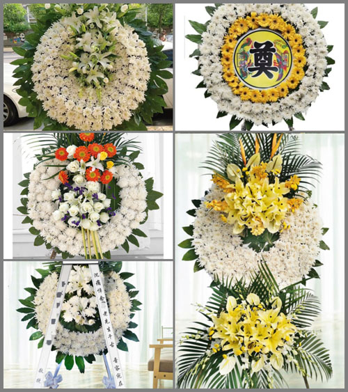 四川成都崇州市街子镇莲经村花圈速递